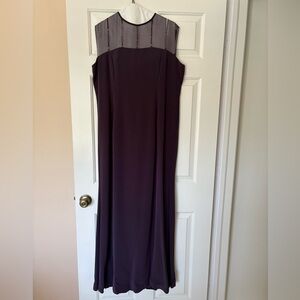 Mon Cheri Bergundy Strapless Gown with jacket size 16